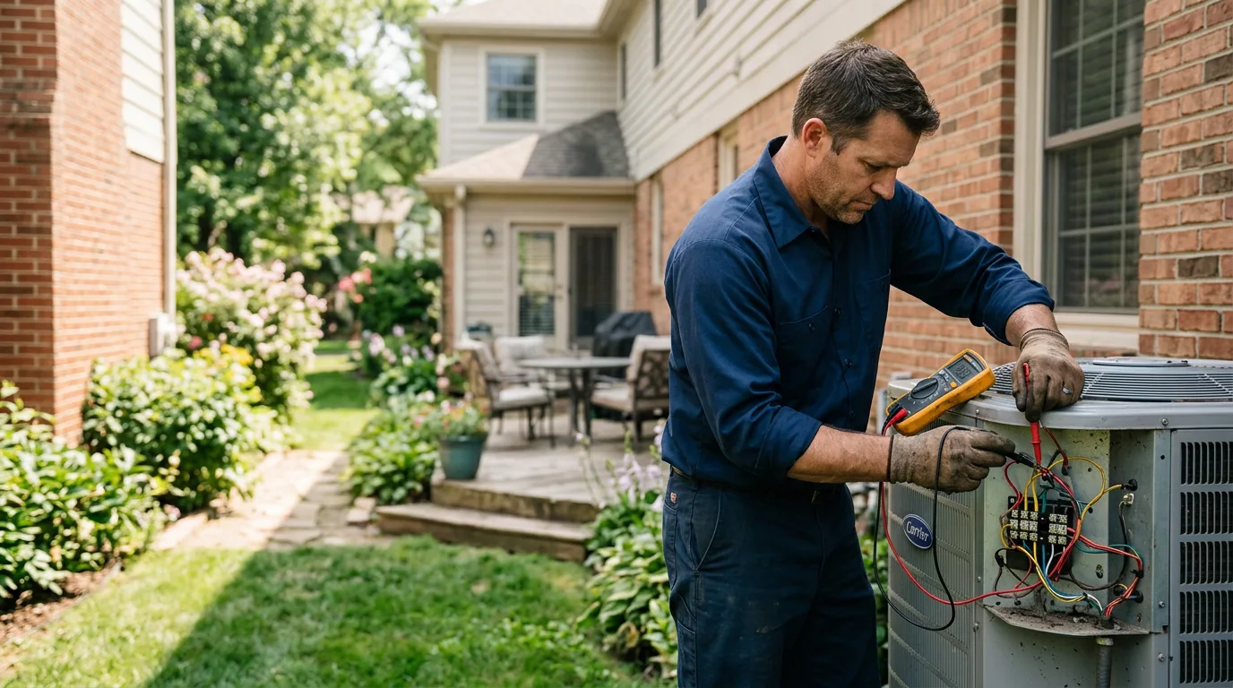 HVAC technician working near Belleville, NJ